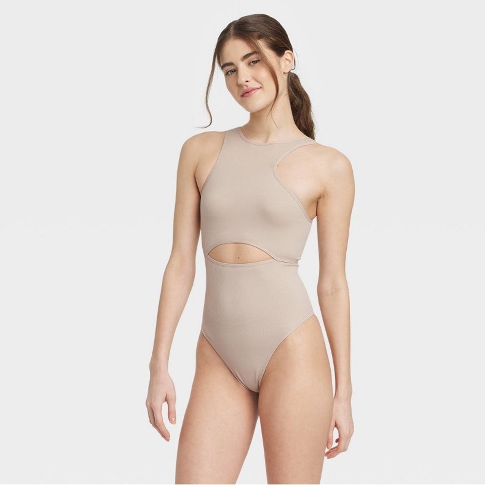 Colsie nude cutout bodysuit size XL